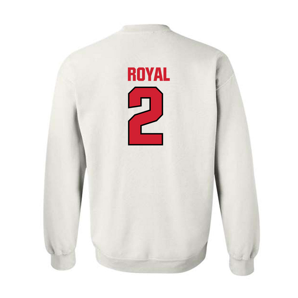 NC State - NCAA Football : Ronnie Royal - Classic Shersey Crewneck Sweatshirt-1