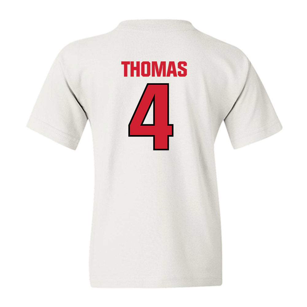 NC State - NCAA Football : Tra Thomas - Classic Shersey Youth T-Shirt-1