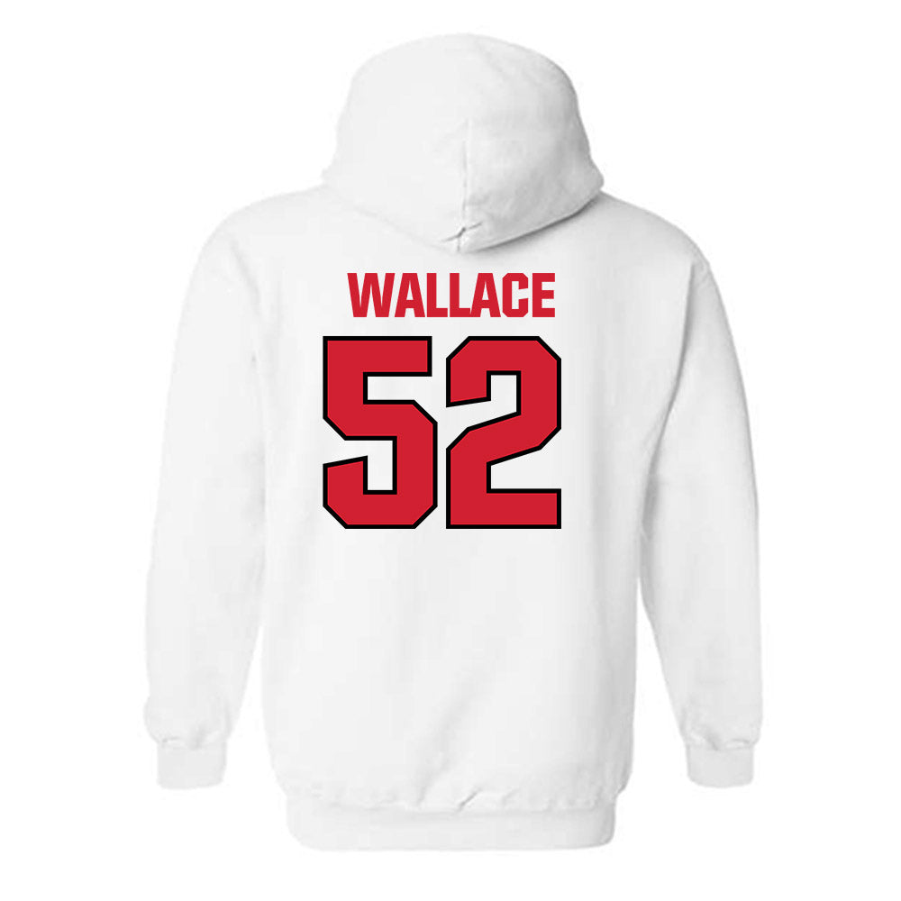 NC State - NCAA Football : Chazz Wallace - Classic Shersey Hooded Sweatshirt-1