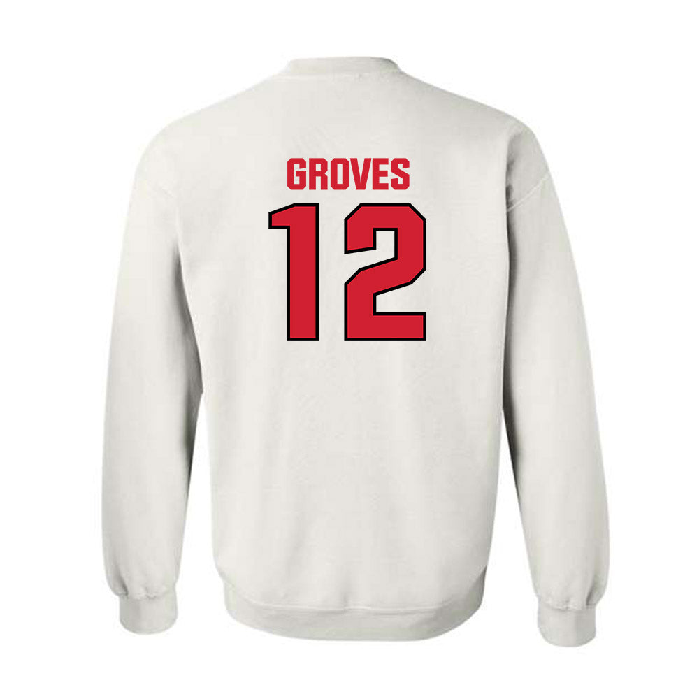 NC State - NCAA Football : Elijah Groves - Classic Shersey Crewneck Sweatshirt-1
