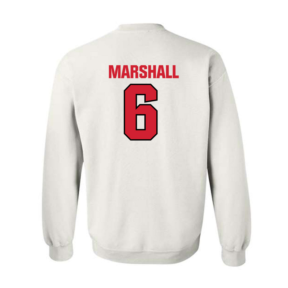 NC State - NCAA Football : Devon Marshall - Classic Shersey Crewneck Sweatshirt-1