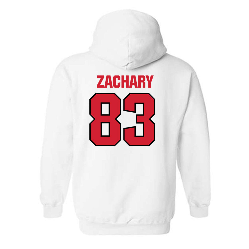 NC State - NCAA Football : Christian Zachary - Classic Shersey Hooded Sweatshirt-1