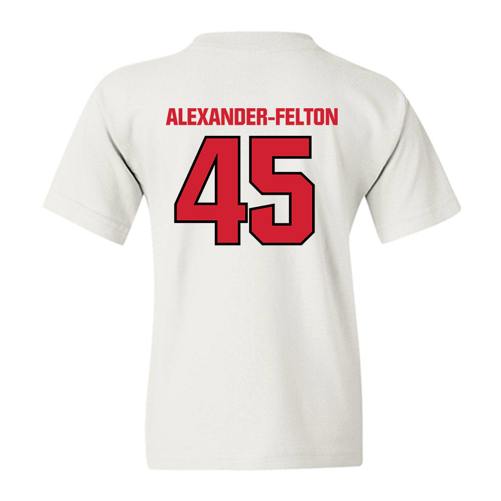 NC State - NCAA Football : Josh Alexander-Felton - Classic Shersey Youth T-Shirt-1
