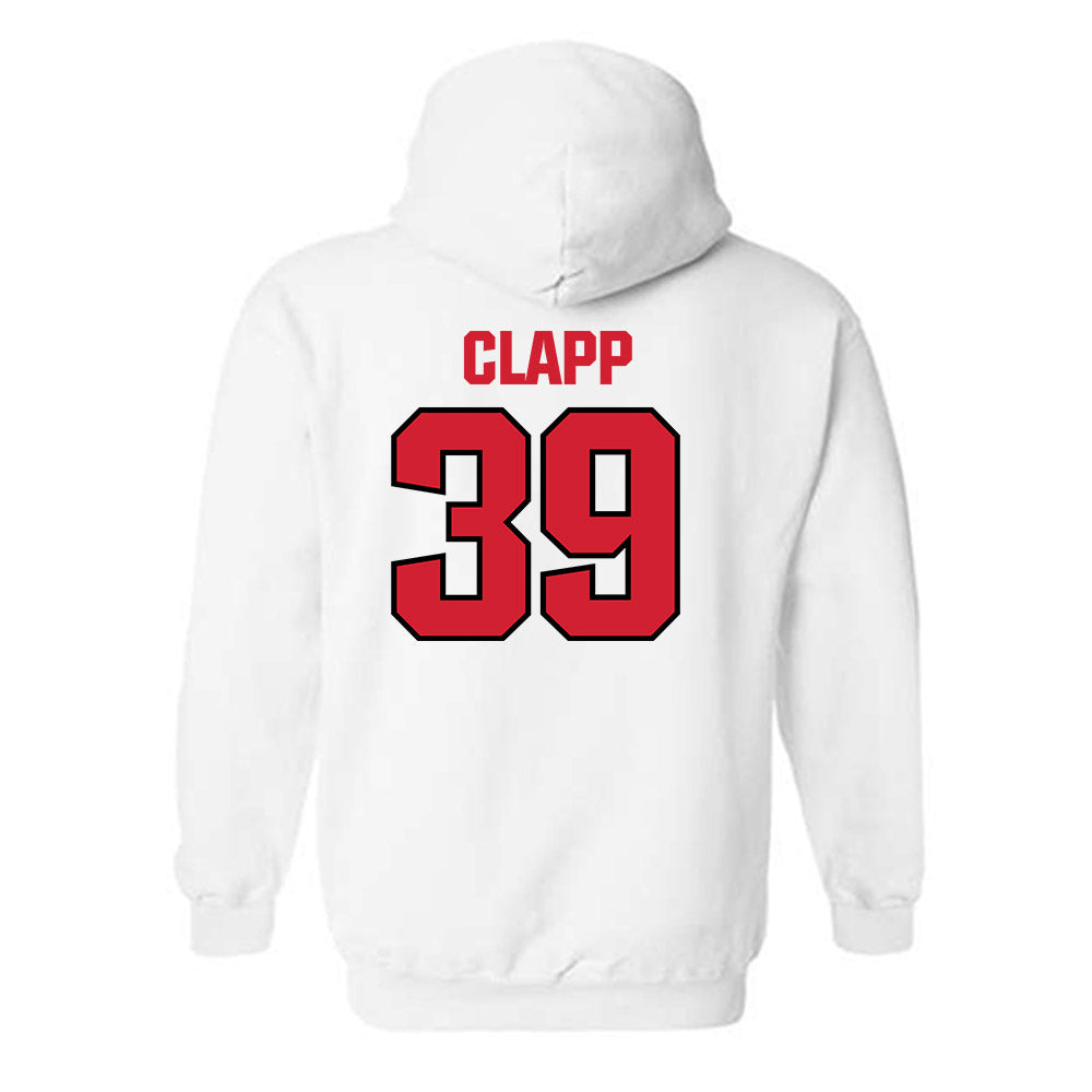 NC State - NCAA Football : Tristan Clapp - Classic Shersey Hooded Sweatshirt-1