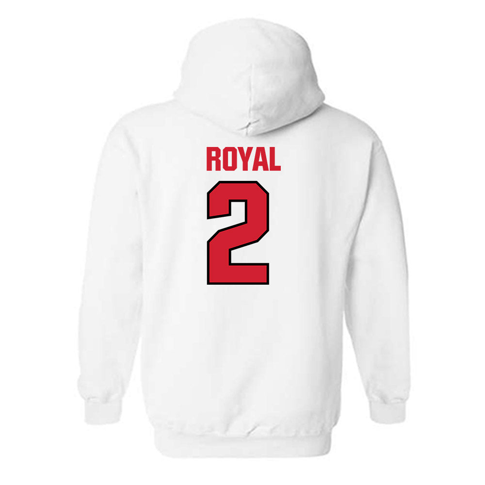 NC State - NCAA Football : Ronnie Royal - Classic Shersey Hooded Sweatshirt-1