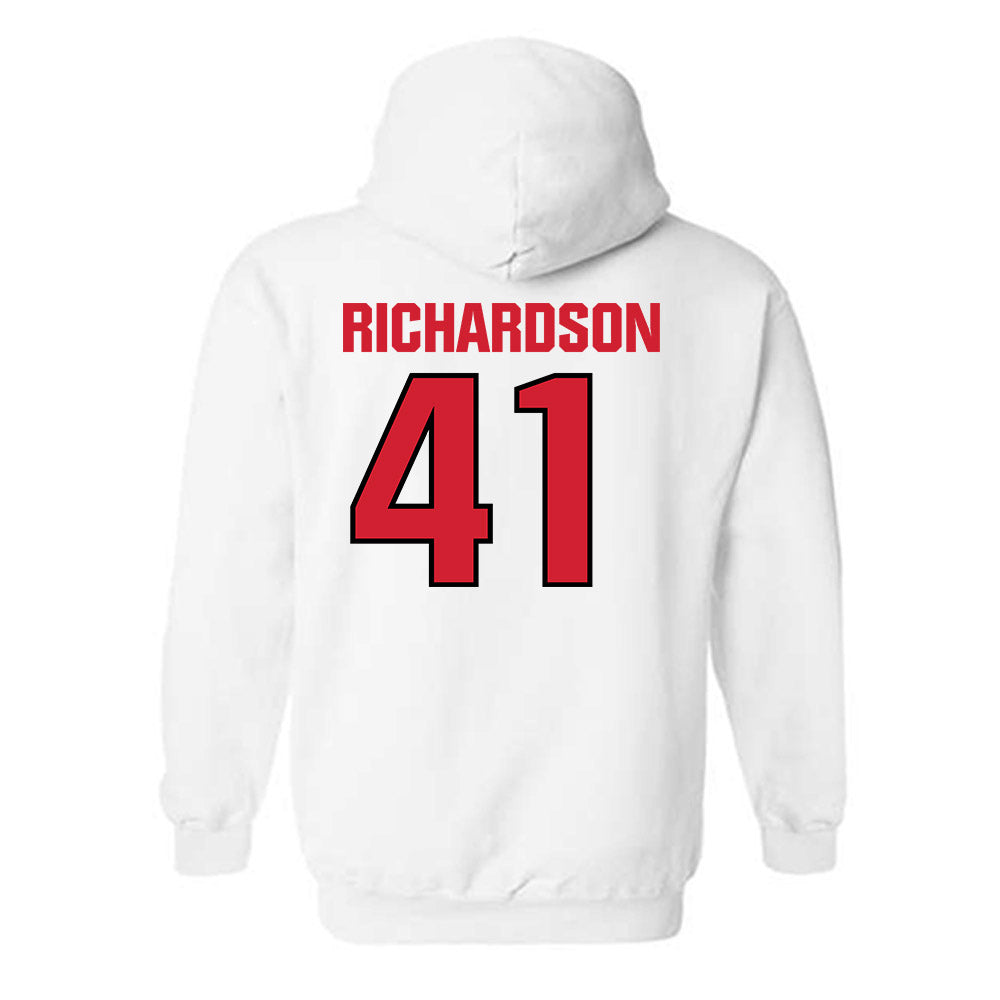 NC State - NCAA Football : AJ Richardson - Classic Shersey Hooded Sweatshirt-1