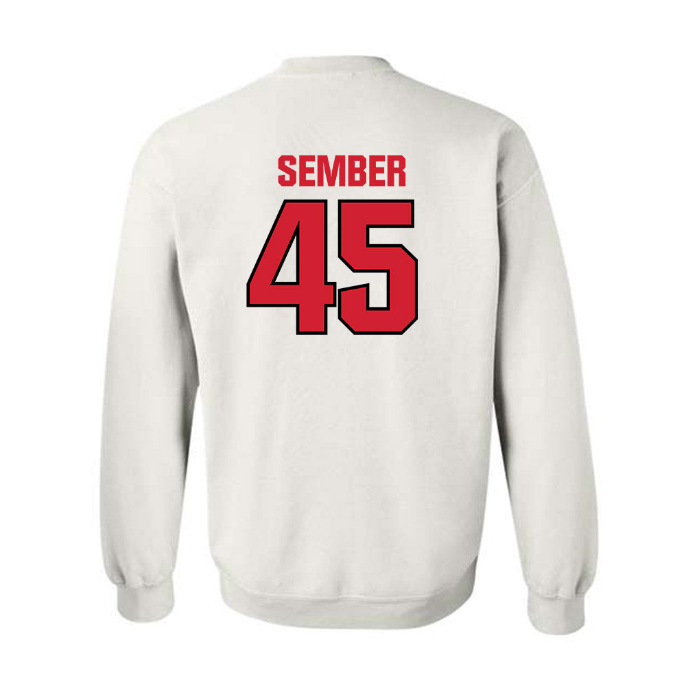 NC State - NCAA Football : Robert Sember - Classic Shersey Crewneck Sweatshirt-1