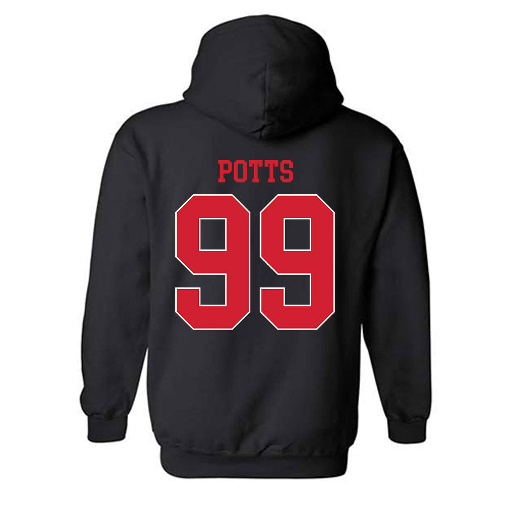 NC State - NCAA Baseball : Tristan Potts - Sports Shersey Hooded Sweatshirt
