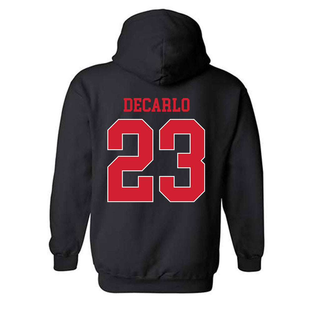 NC State - NCAA Baseball : Vincent DeCarlo - Sports Shersey Hooded Sweatshirt-1