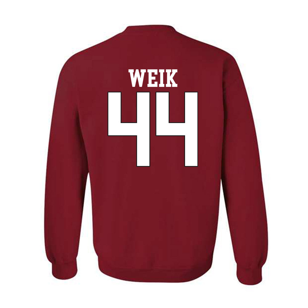 NC State - NCAA Softball : Kendall Weik - Sports Shersey Crewneck Sweatshirt-1