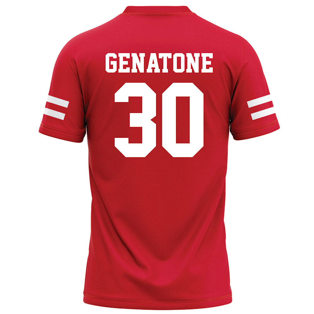 Nebraska - NCAA Football : Vincent Genatone - Red Football Jersey
