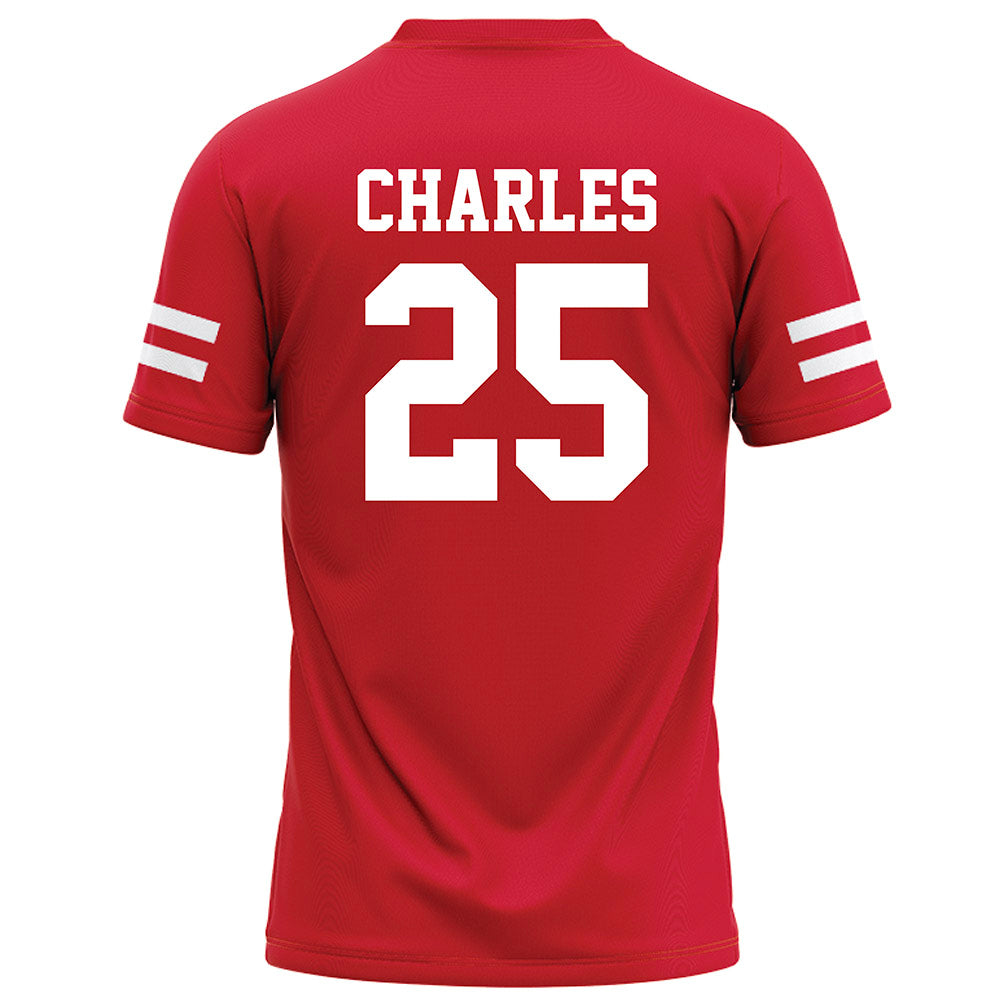 Nebraska - NCAA Football : Jeremiah Charles - Red Football Jersey