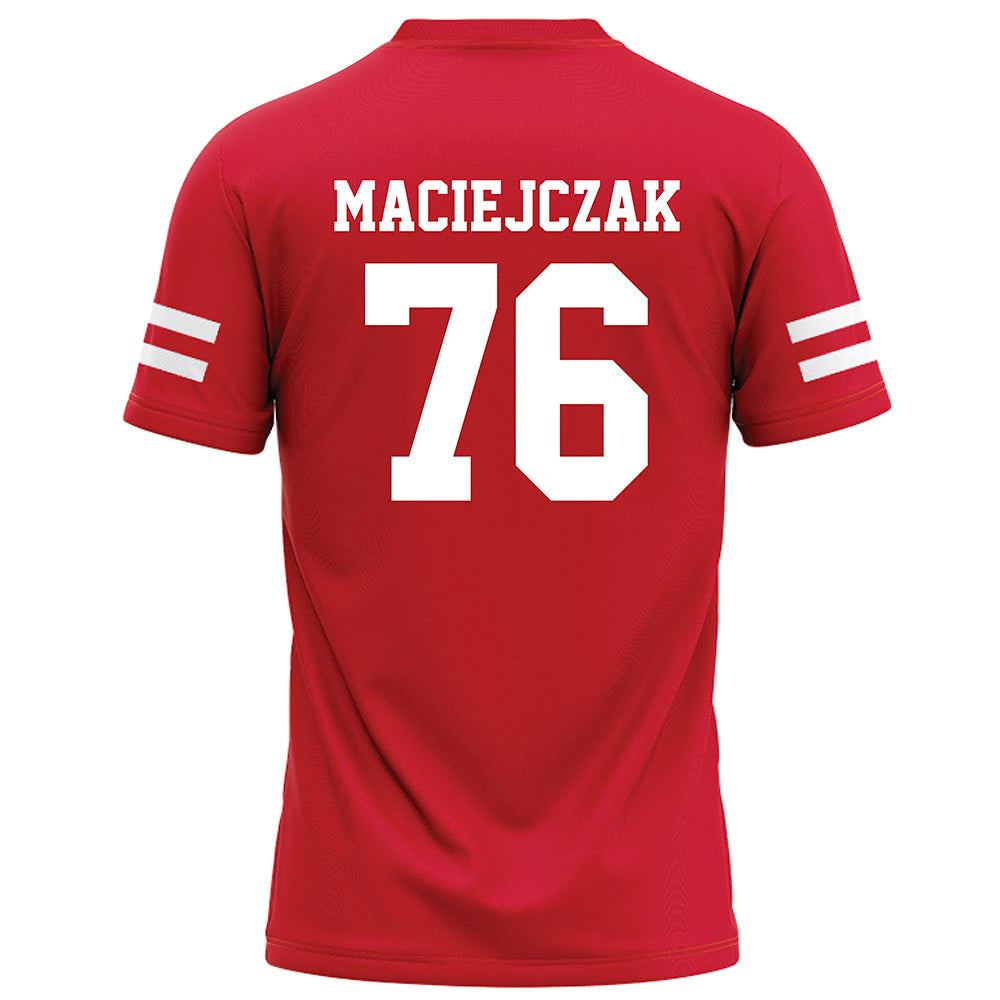 Nebraska - NCAA Football : Jason Maciejczak - Red Football Jersey