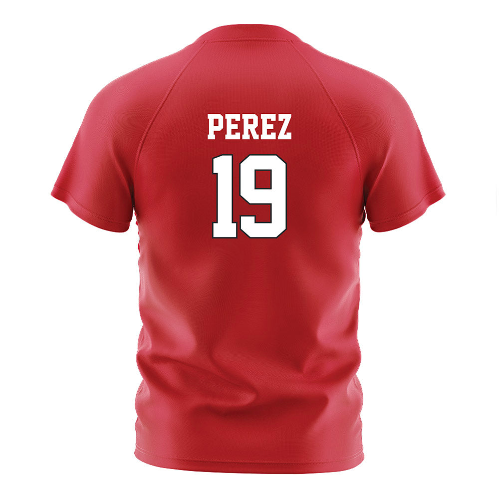Nebraska - NCAA Women's Soccer : Kianna Perez - Red Soccer Jersey-1