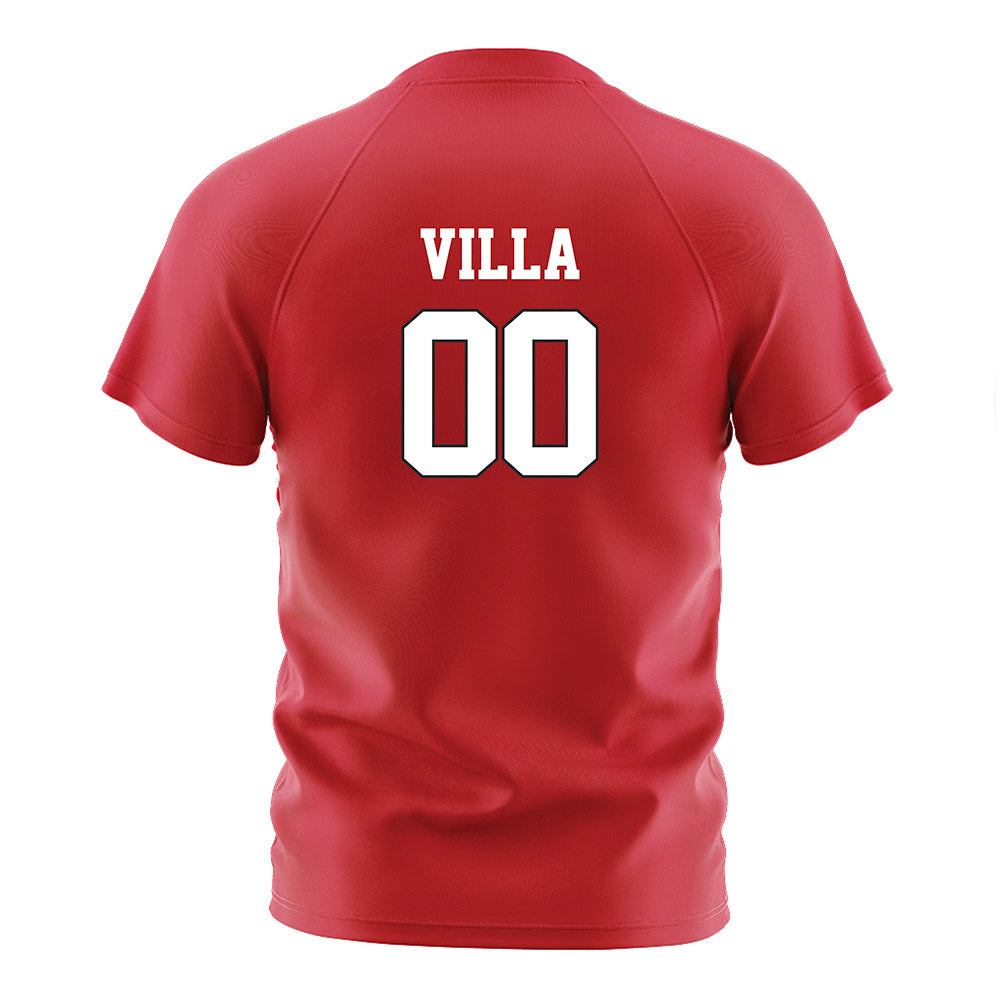 Nebraska - NCAA Women's Soccer : Cece Villa - Red Soccer Jersey