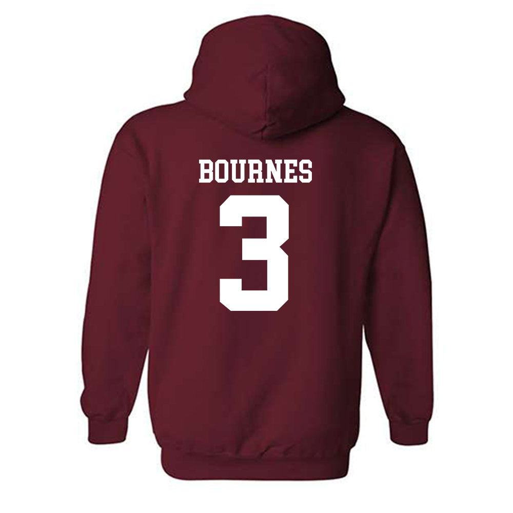 UMass - NCAA Football : Kendall Bournes - Generic Shersey Hooded Sweatshirt-1