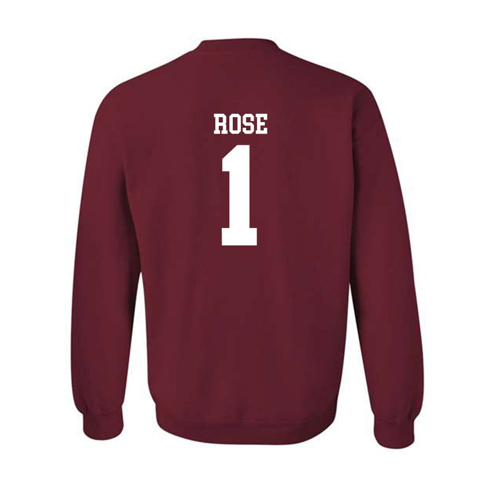 UMass - NCAA Football : Brandon Rose - Generic Shersey Crewneck Sweatshirt-1