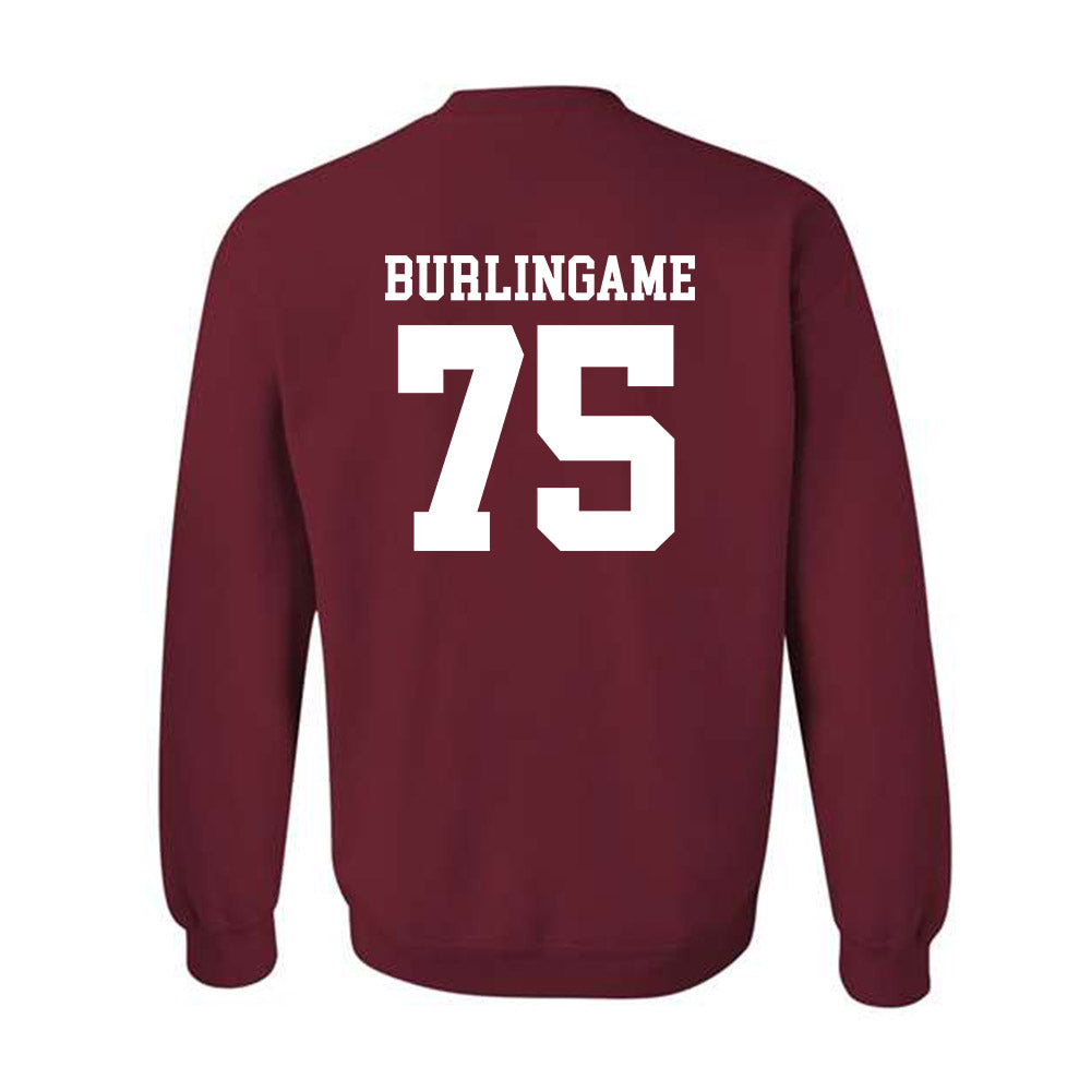 UMass - NCAA Football : Tanner Burlingame - Generic Shersey Crewneck Sweatshirt-1