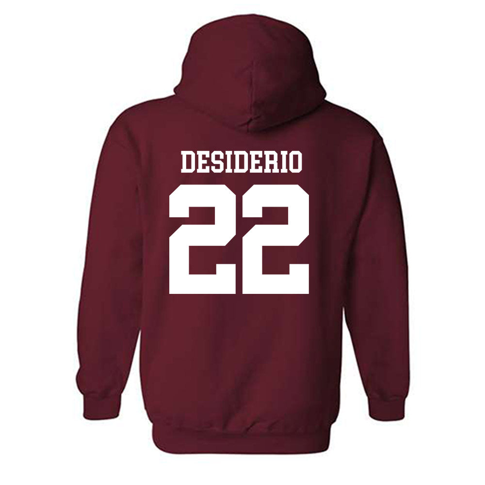 UMass - NCAA Football : Cookie Desiderio - Generic Shersey Hooded Sweatshirt-1