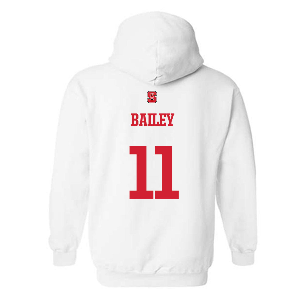NC State - NCAA Football : Cedrick Bailey - Generic Shersey Hooded Sweatshirt-1