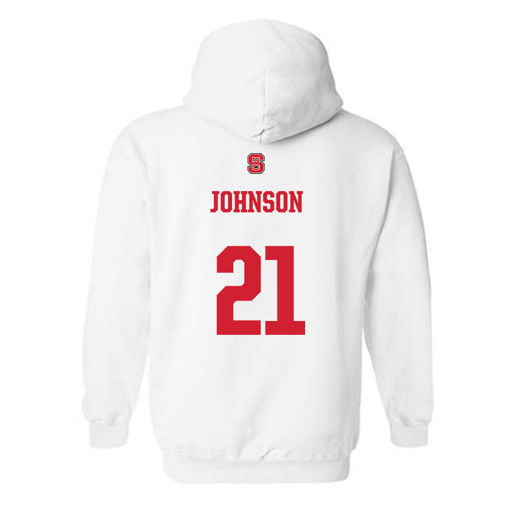 NC State - NCAA Football : Jamel Johnson - Generic Shersey Hooded Sweatshirt-1
