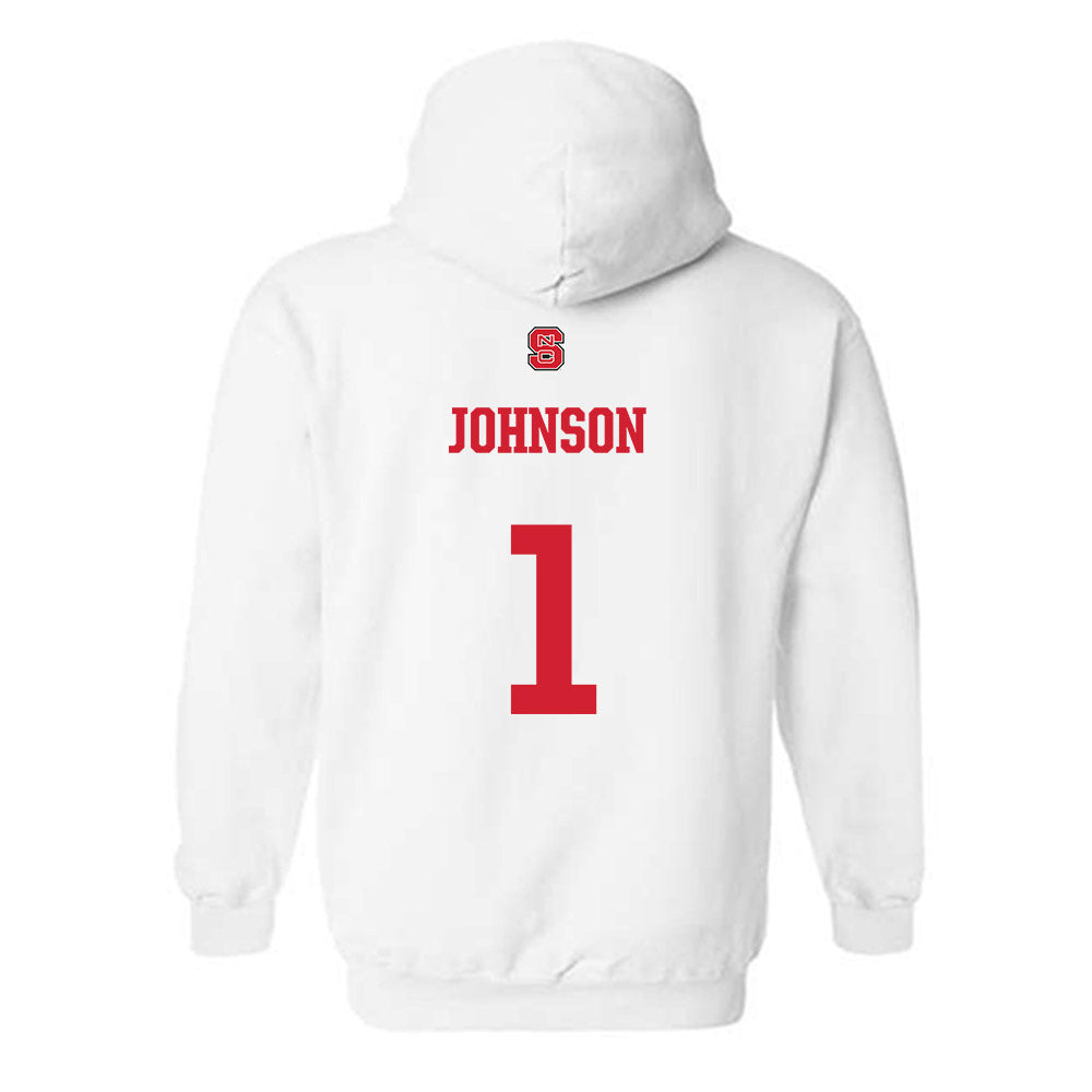 NC State - NCAA Baseball : Rett Johnson - Generic Shersey Hooded Sweatshirt-1
