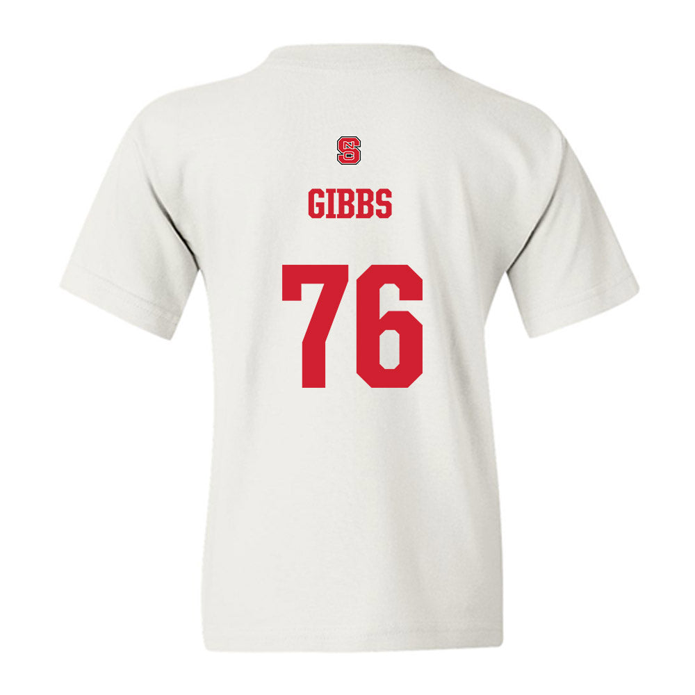 NC State - NCAA Football : Michael Gibbs - Generic Shersey Youth T-Shirt-1
