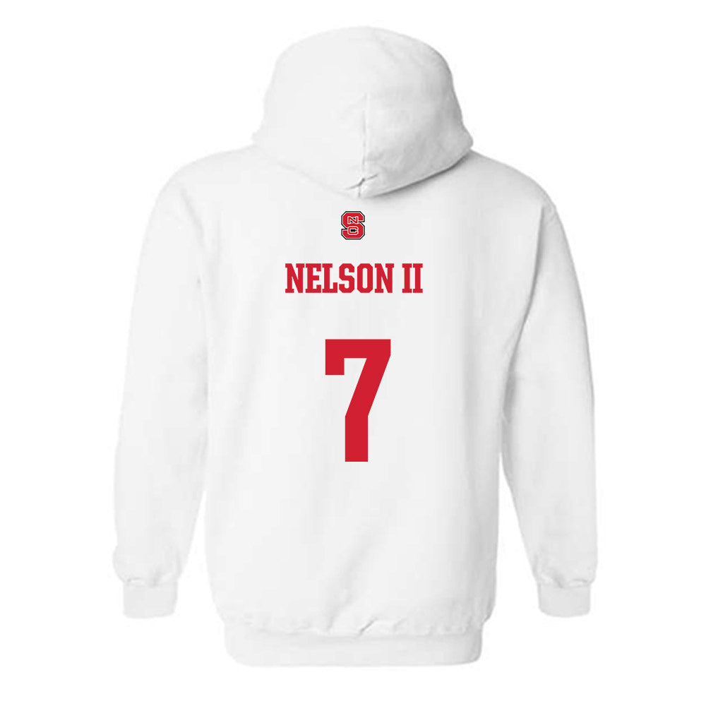 NC State - NCAA Football : Brian Nelson II - Generic Shersey Hooded Sweatshirt-1