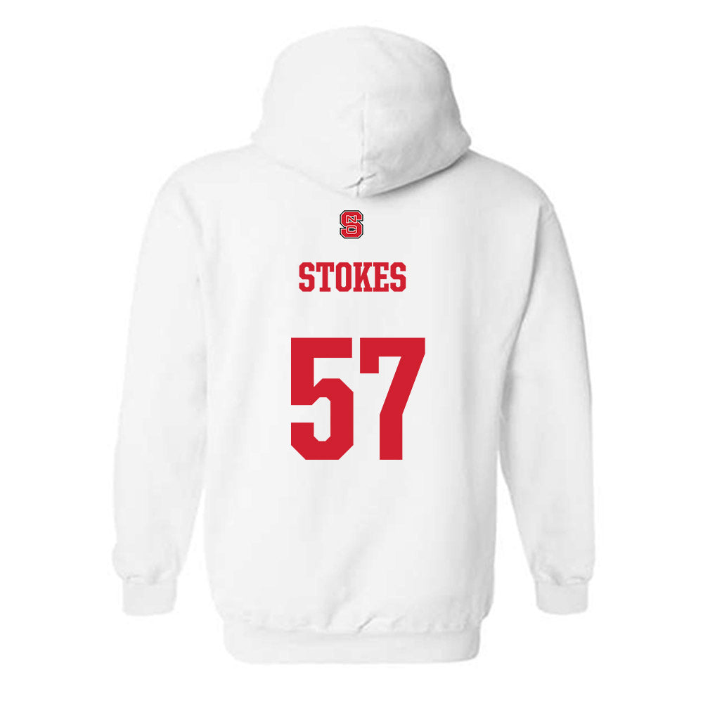 NC State - NCAA Football : Steven Stokes - Generic Shersey Hooded Sweatshirt-1