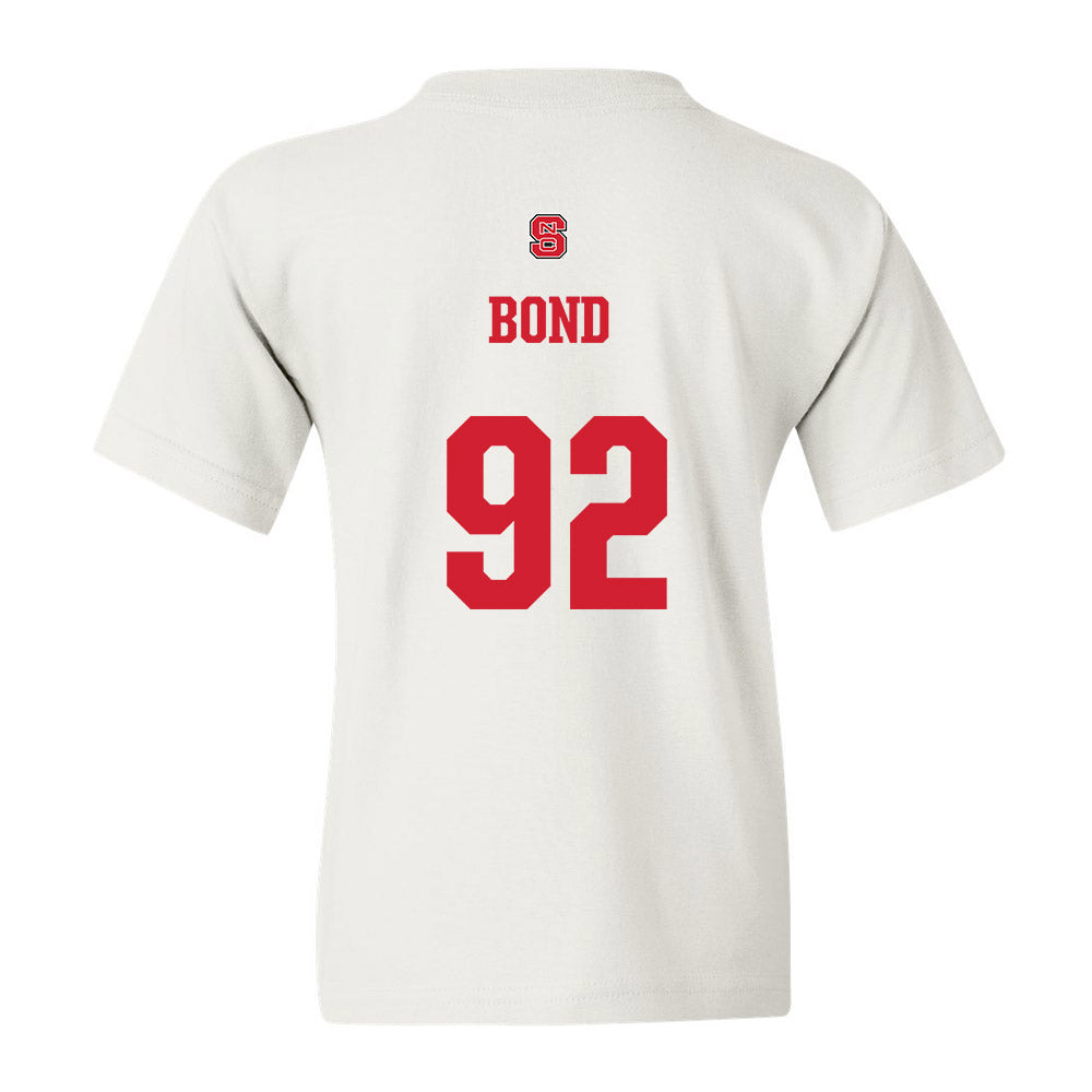 NC State - NCAA Football : Chase Bond - Generic Shersey Youth T-Shirt