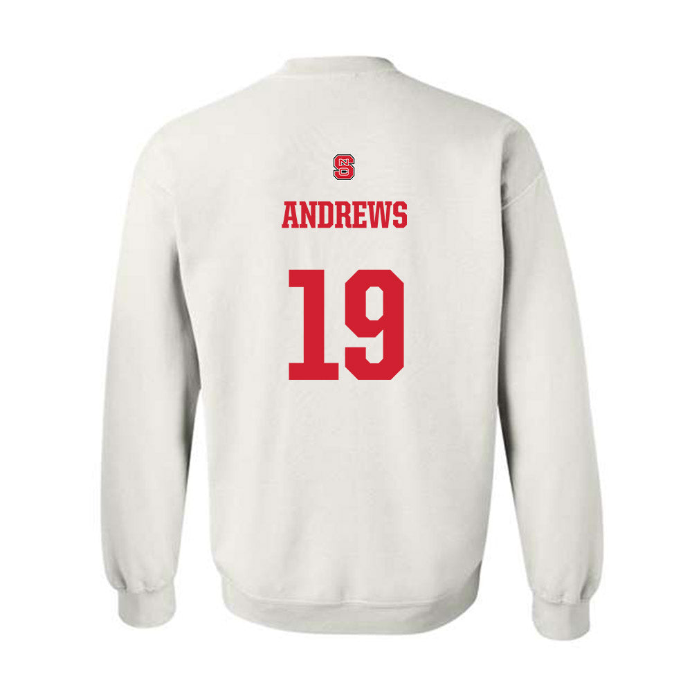 NC State - NCAA Baseball : Heath Andrews - Crewneck Sweatshirt Classic Shersey
