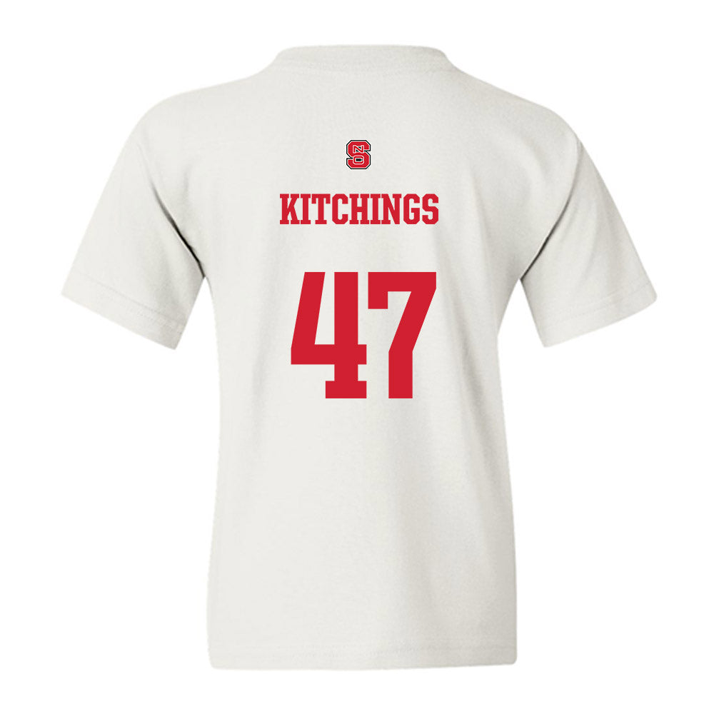 NC State - NCAA Baseball : Aiden Kitchings - Generic Shersey Youth T-Shirt-1