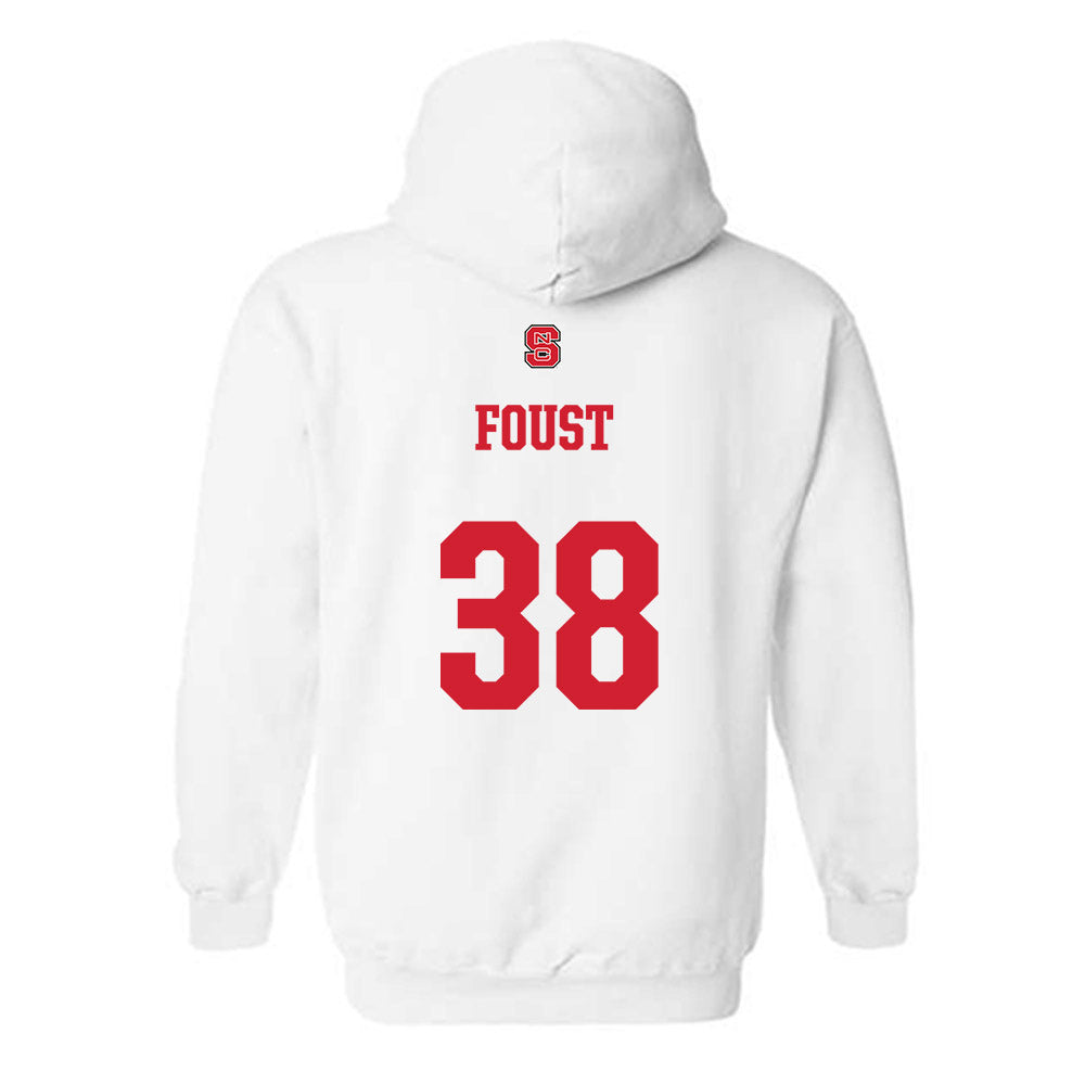 NC State - NCAA Football : Logan Foust - Generic Shersey Hooded Sweatshirt-1