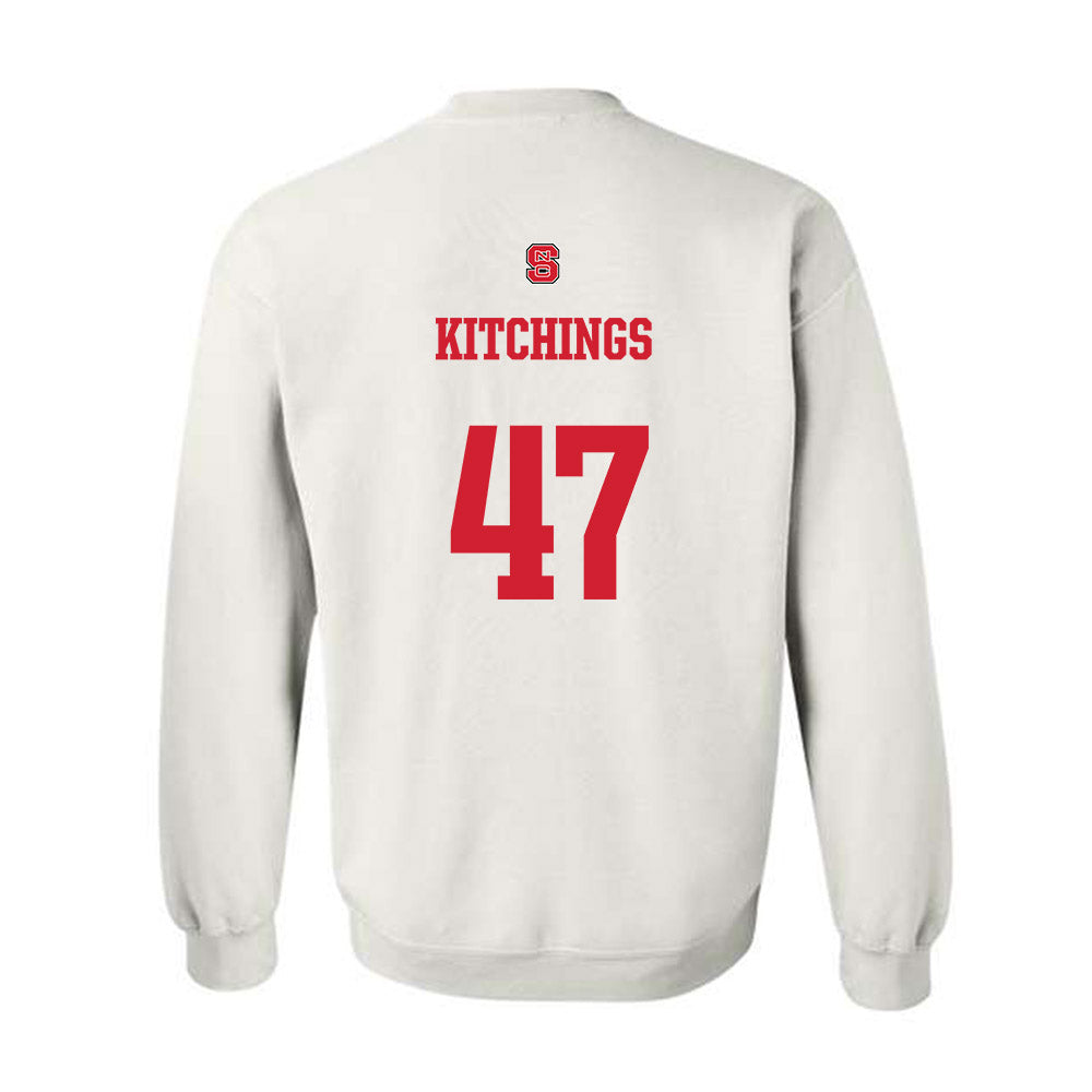 NC State - NCAA Baseball : Aiden Kitchings - Generic Shersey Crewneck Sweatshirt-1