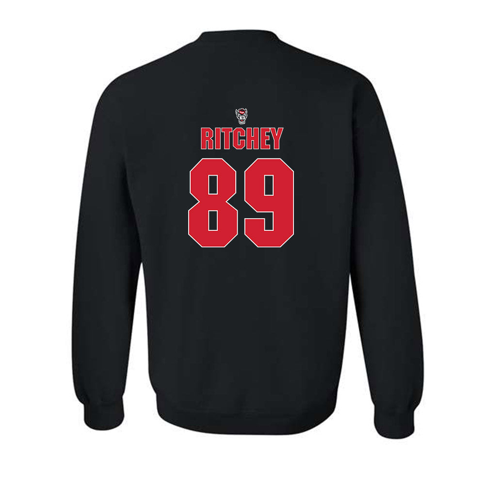 NC State - NCAA Football : Gus Ritchey - Sports Shersey Crewneck Sweatshirt-1