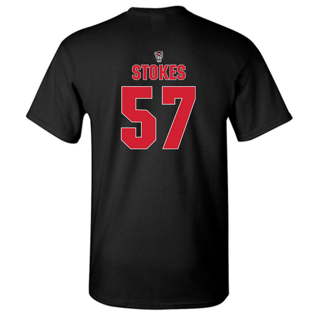 NC State - NCAA Football : Steven Stokes - Sports Shersey T-Shirt-1