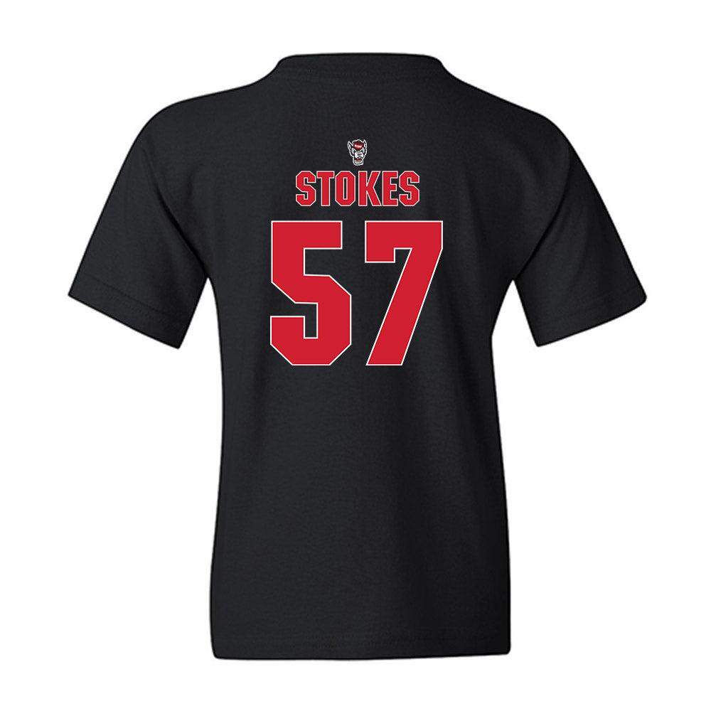 NC State - NCAA Football : Steven Stokes - Sports Shersey Youth T-Shirt-1