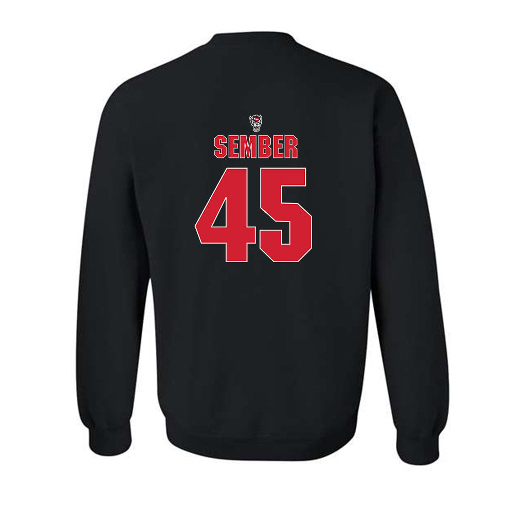 NC State - NCAA Football : Robert Sember - Sports Shersey Crewneck Sweatshirt-1