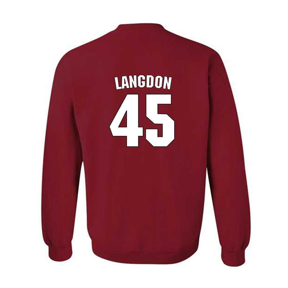 NC State - NCAA Men's Basketball : Colt Langdon - Classic Shersey Crewneck Sweatshirt-1