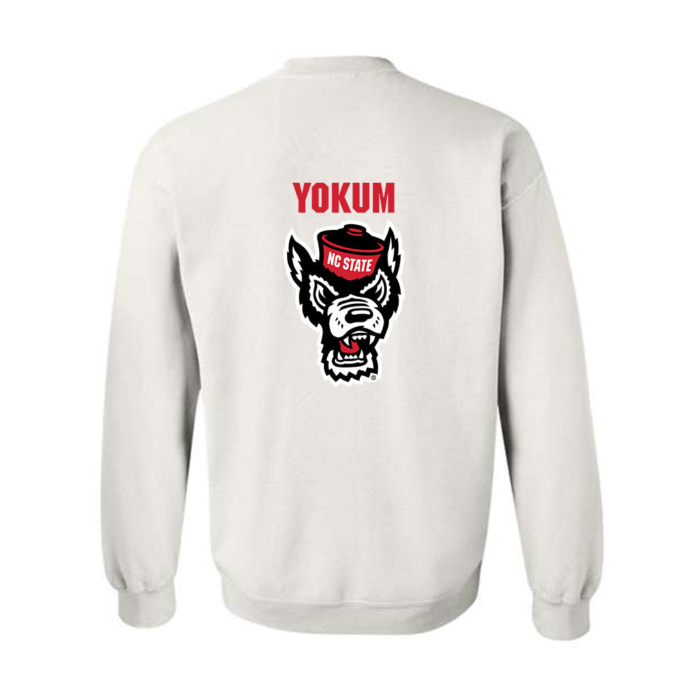 NC State - NCAA Wrestling : Brad Yokum - Sports Shersey Crewneck Sweatshirt-1