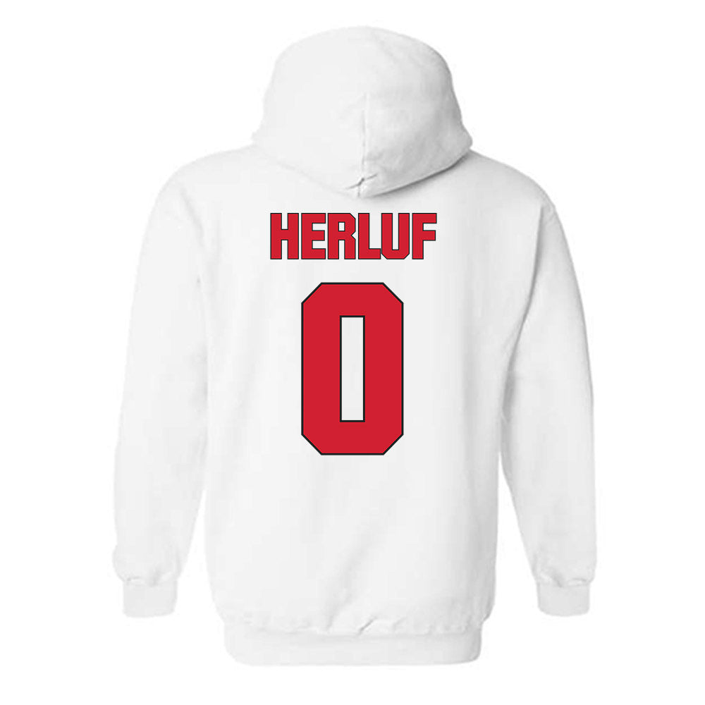 NC State - NCAA Men's Soccer : Christian Herluf - Classic Shersey Hooded Sweatshirt-1