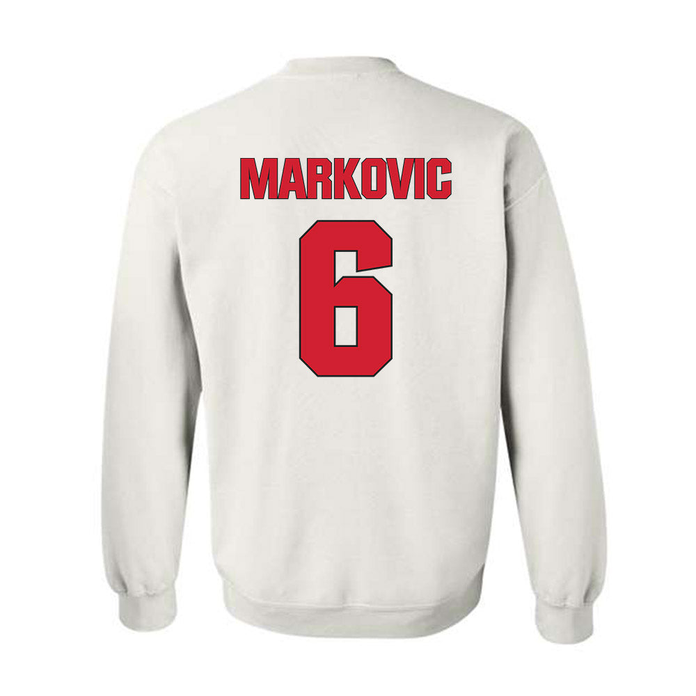 NC State - NCAA Men's Soccer : Nikola Markovic - Classic Shersey Crewneck Sweatshirt-1