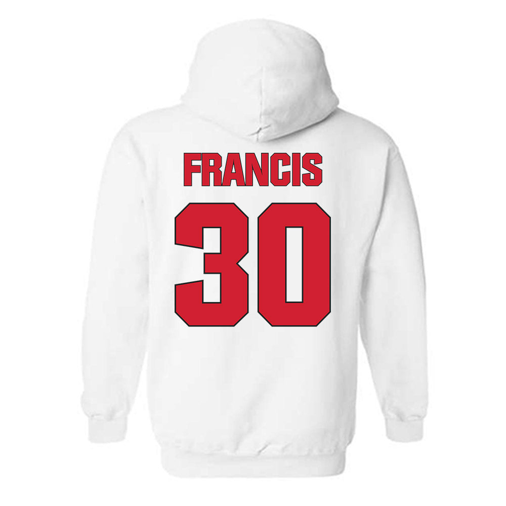 NC State - NCAA Men's Soccer : Maddux Francis - Classic Shersey Hooded Sweatshirt-1