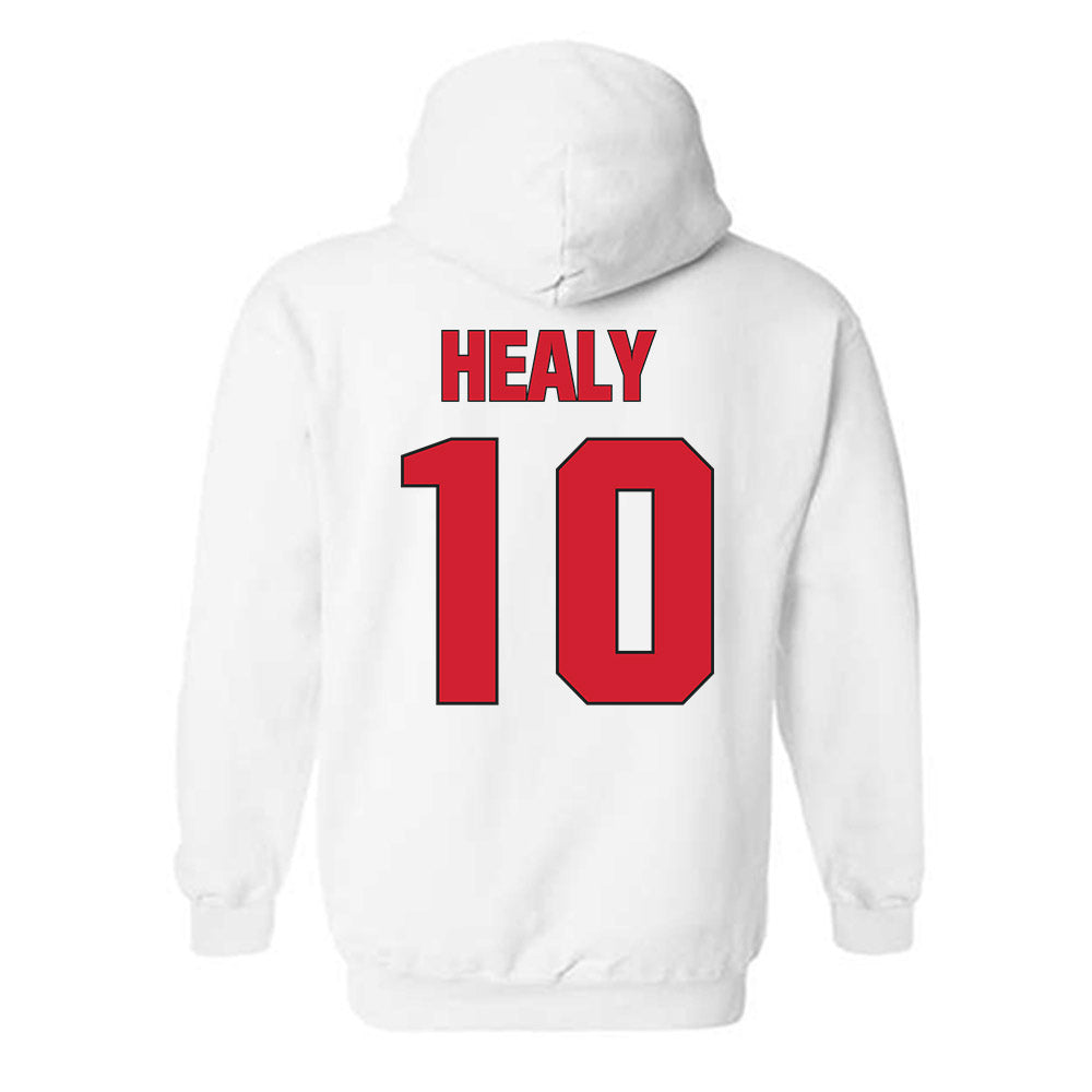 NC State - NCAA Men's Soccer : Taig Healy - Classic Shersey Hooded Sweatshirt-1