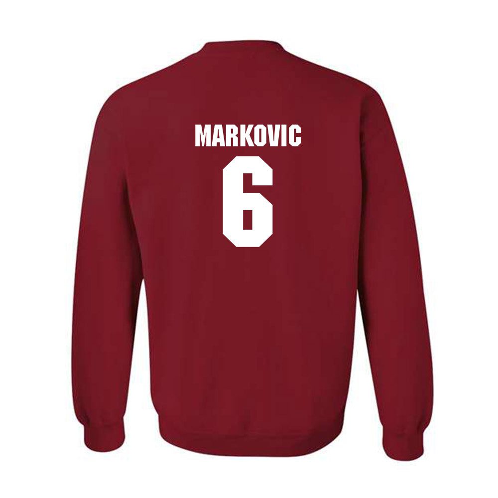NC State - NCAA Men's Soccer : Nikola Markovic - Classic Shersey Crewneck Sweatshirt-1