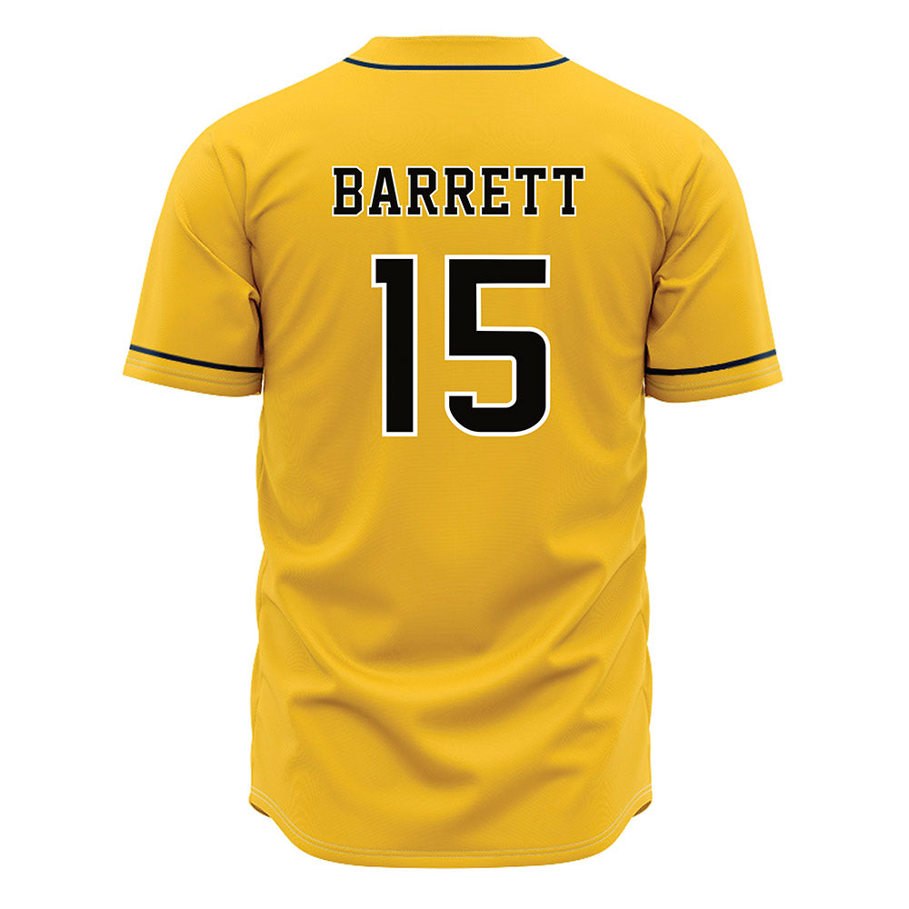 Southern Miss - NCAA Baseball : Drey Barrett - Gold Jersey-1
