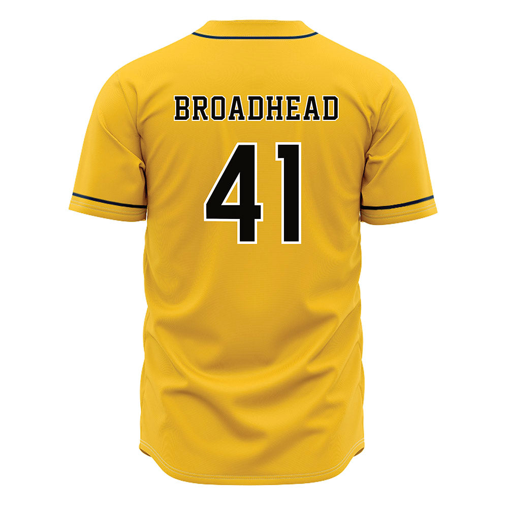 Southern Miss - NCAA Baseball : Teague Broadhead - Gold Jersey-1