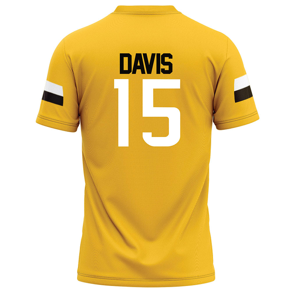 Southern Miss - NCAA Football : Kyle Davis - Gold Football Jersey-1