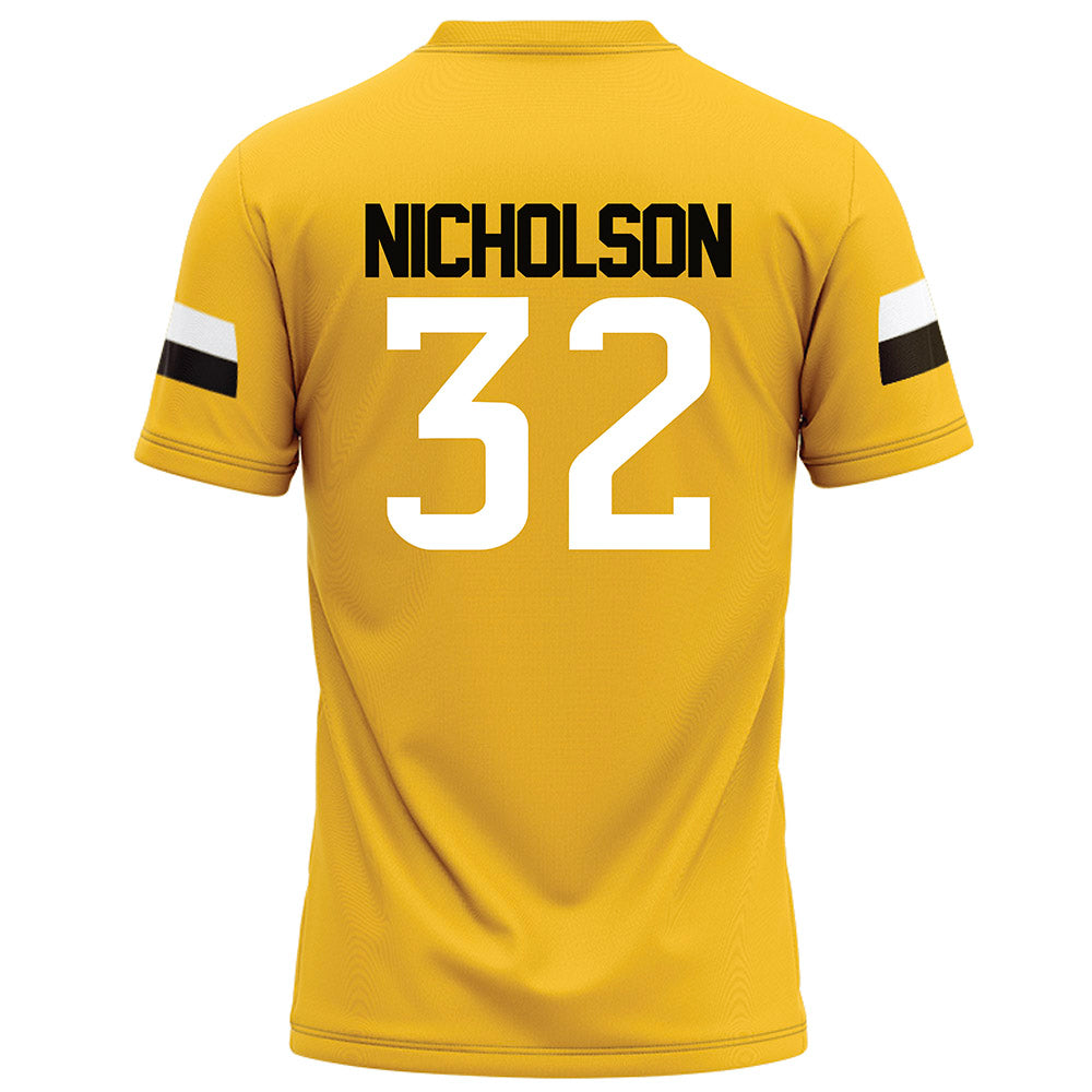 Southern Miss - NCAA Football : Fredrick Nicholson - Gold Football Jersey-1
