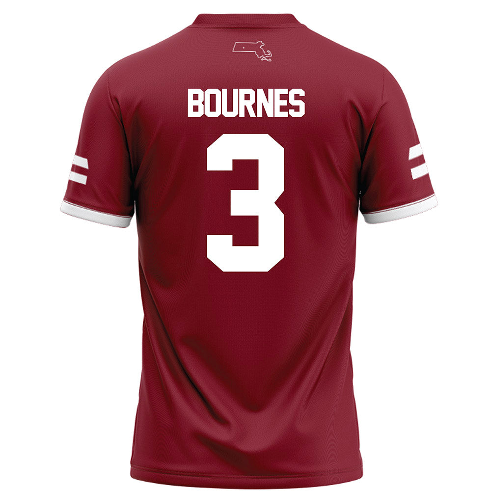 UMass - NCAA Football : Kendall Bournes - Maroon Football Jersey-1